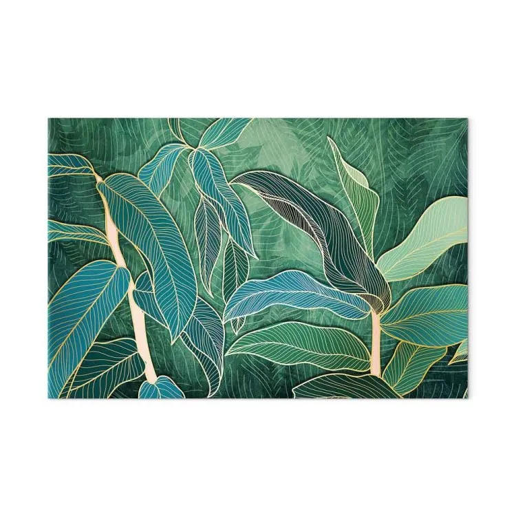 Feuilles expressives (1 partie) large - Paysage de feuilles exotiques