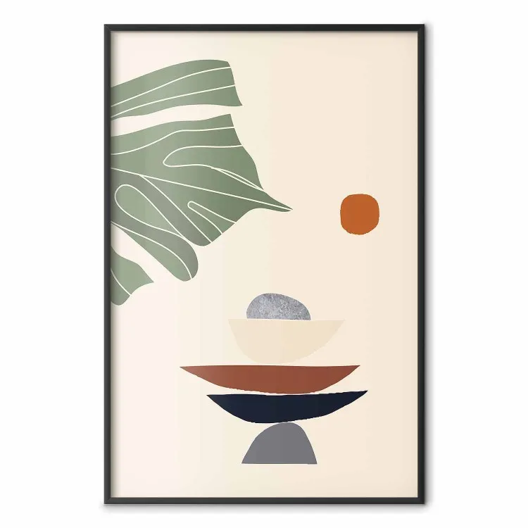 Abstraction zen - illustration dans des tons de terre