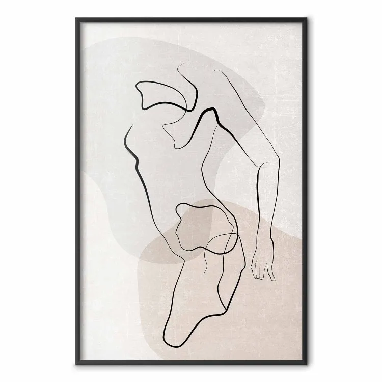 Après-midi chaud - dessin lineart avec silhouette humaine
