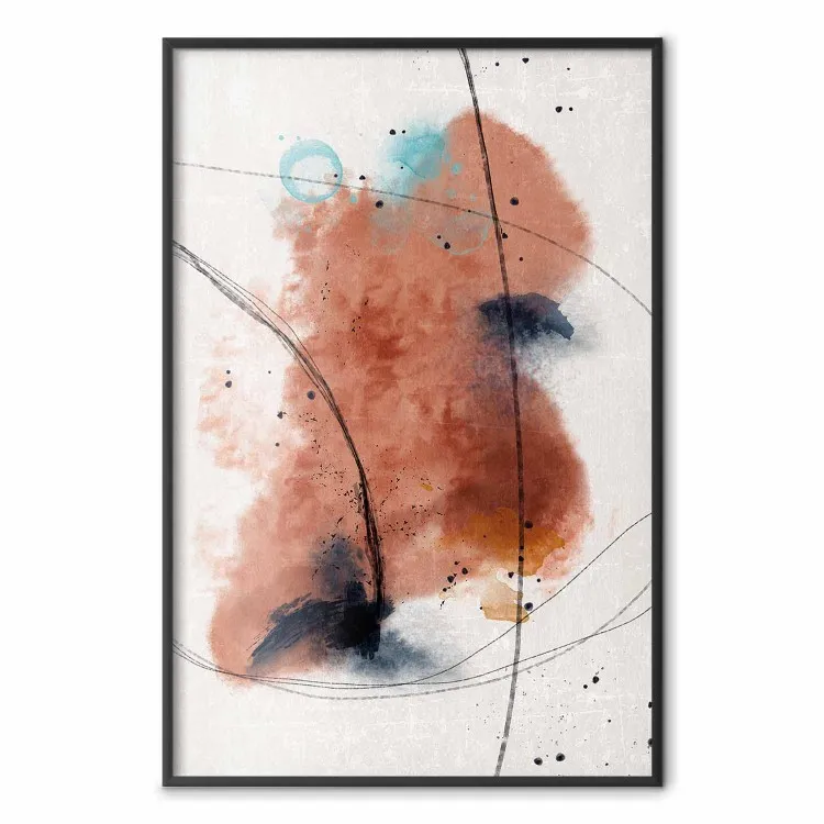 Secret de l'avenir - taches artistiques abstraits à l'aquarelle