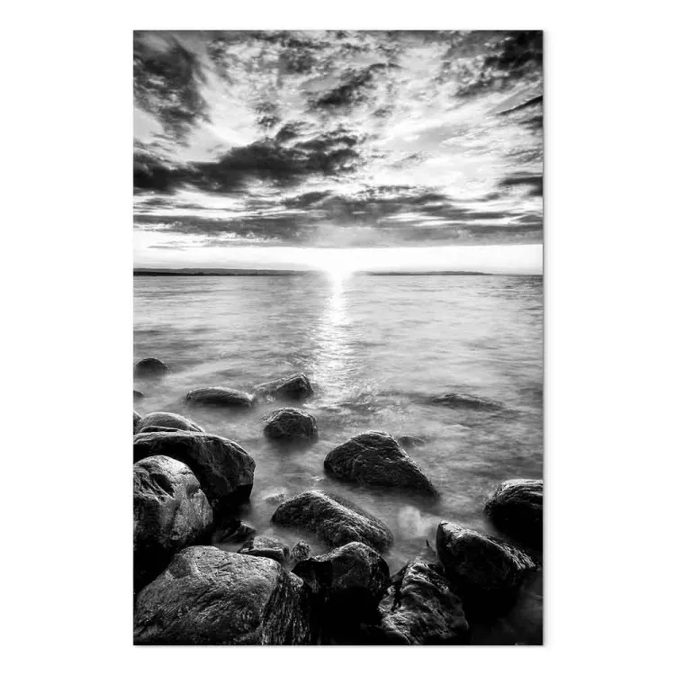 Matin scandinave (1 partie) vertical - Lever de soleil sur la mer