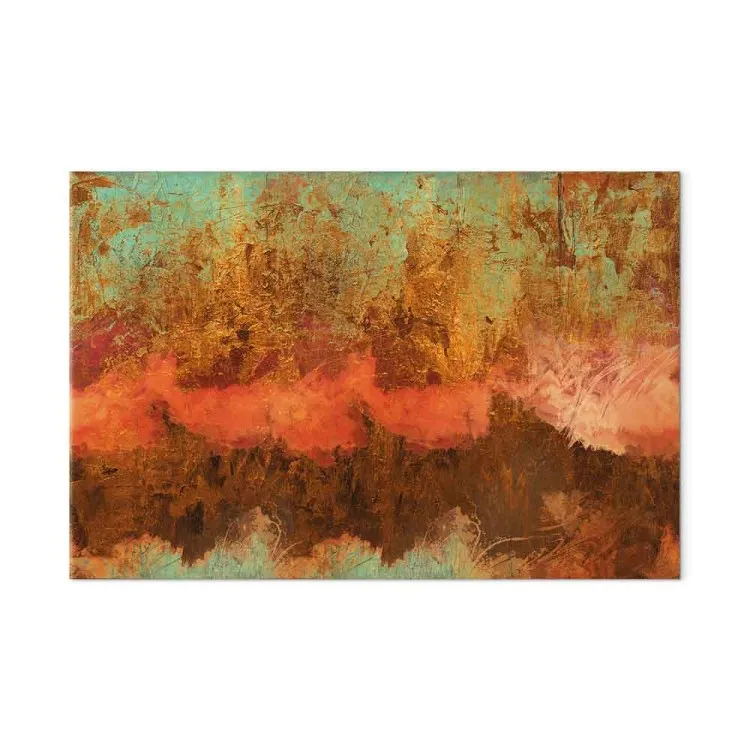 Expression de la vie (1 partie) large - Abstraction aux tons chauds