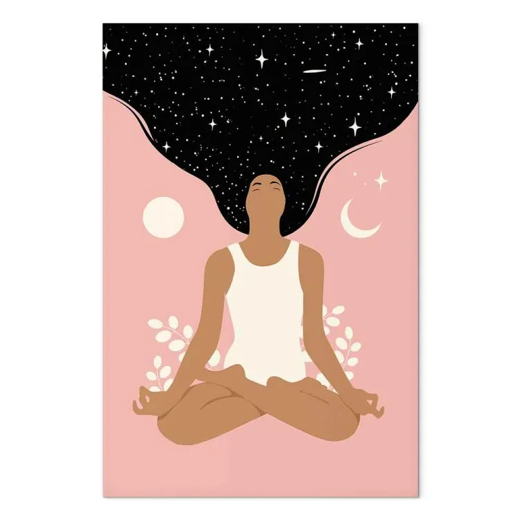 Yoga matinal (1 partie) vertical - Silhouette de femme