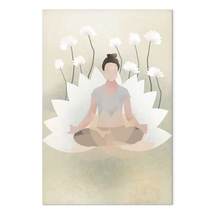 Yoga d'amour (1 partie) vertical - Composition florale style Zen