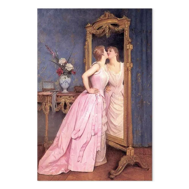 Vanité féminine (1 partie) vertical - Thème de l'amour de soi