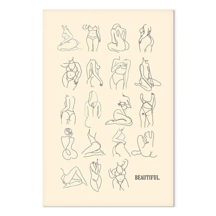 Formes magnifiques (1 partie) vertical - Nus féminins en style lineart