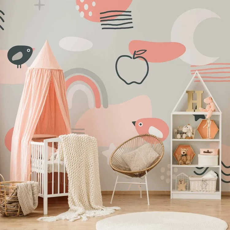 Minimalisme pour enfants - composition abstraite pour enfants