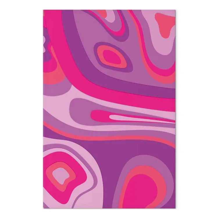 Euphorie en violet (1 partie) vertical - Abstraction et dopamine