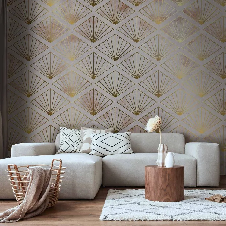 Souvenir de l'Art Déco - composition unie avec un motif doré