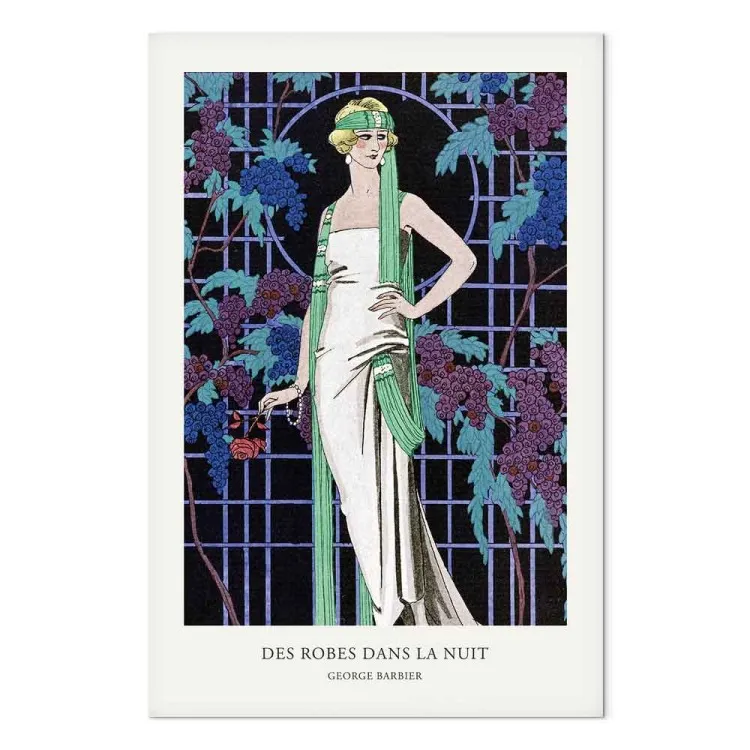 Des robes dans la nuit (1 partie) vertical - Silhouette de femme