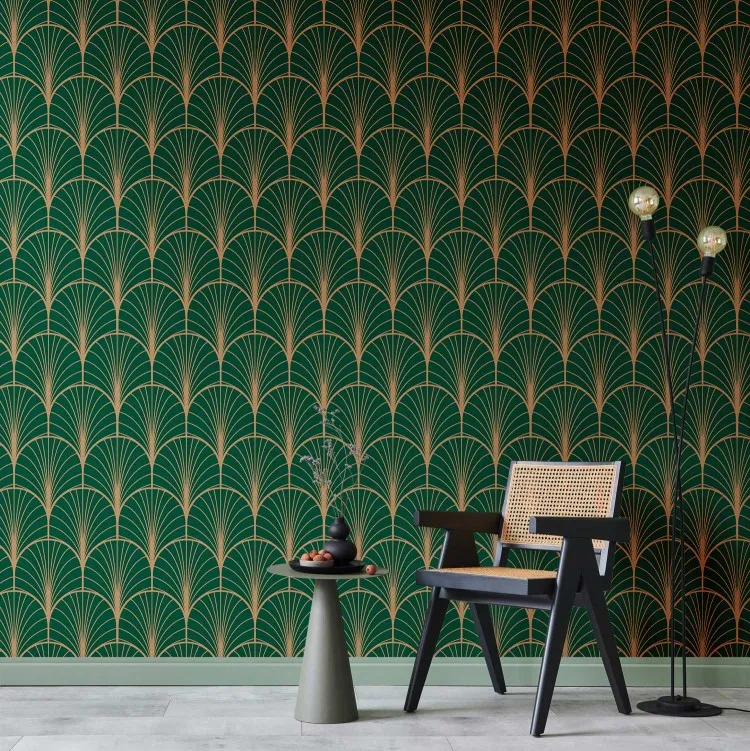 Art déco vert