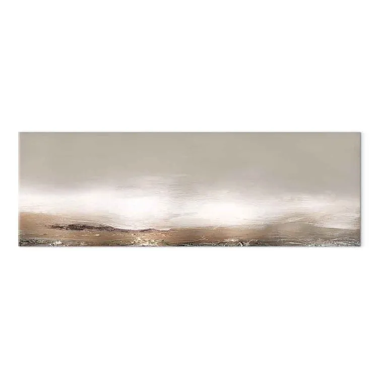 Paysage beige (1 partie) - Abstraction cuivrée du coucher de soleil