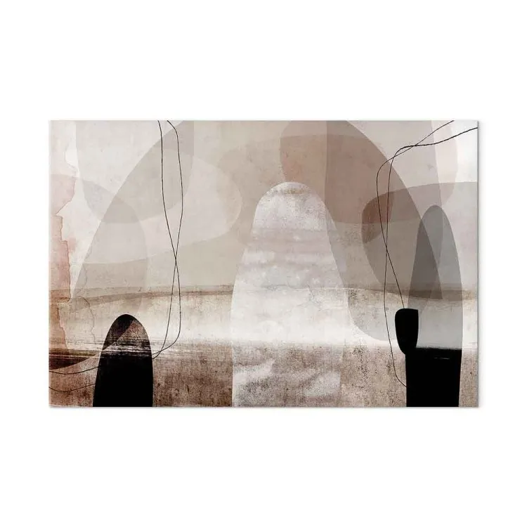 Abstraction (1 partie) - Formes beiges irrégulières