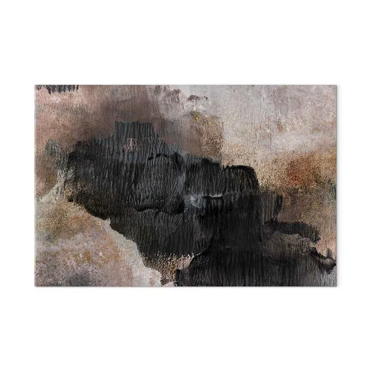 Havre beige (1 partie) - Abstraction avec ajout de noir