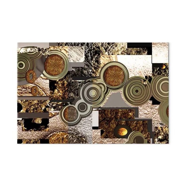 Abstraction dans les ornements - motifs dorés à la Klimt