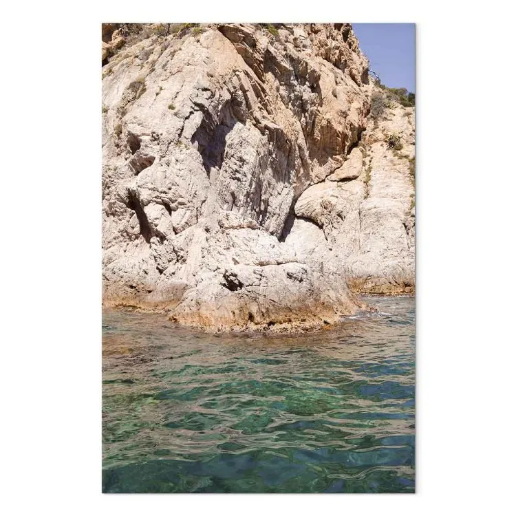 Rochers espagnols (1 partie) - paysage marin au pied d'une falaise