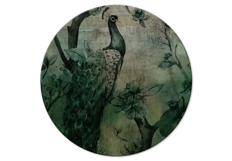 Watercolor Peacocks - Decorative Birds on Flowering Branches