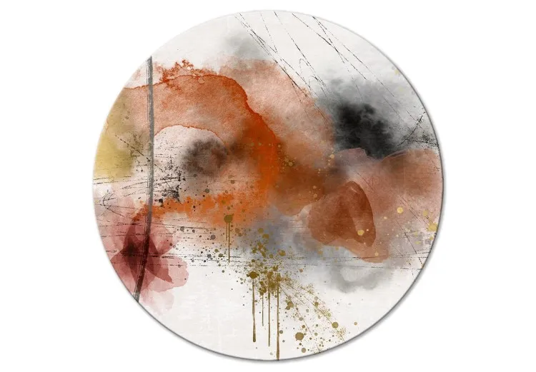 Expression colorée - abstraction aquarelle chaude