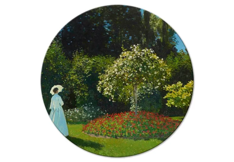 Femme dans jardin, Claude Monet - paysage printanier