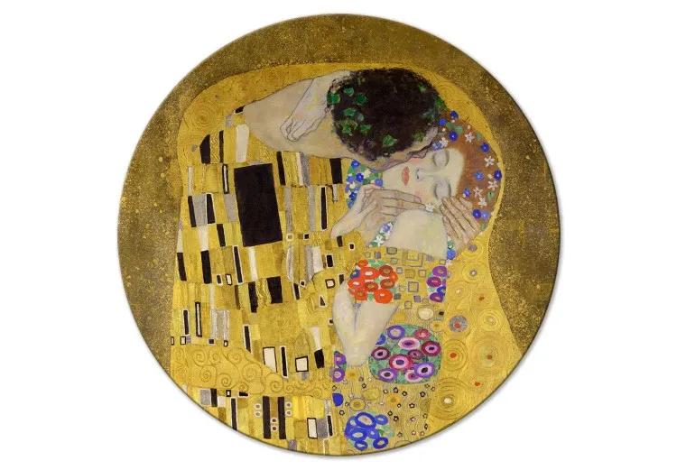 Le Baiser - Gustav Klimt - couple passionné en étreinte