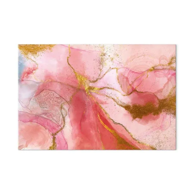 Fantaisie rose (1 partie) - abstraction unique peinte à l'aquarelle