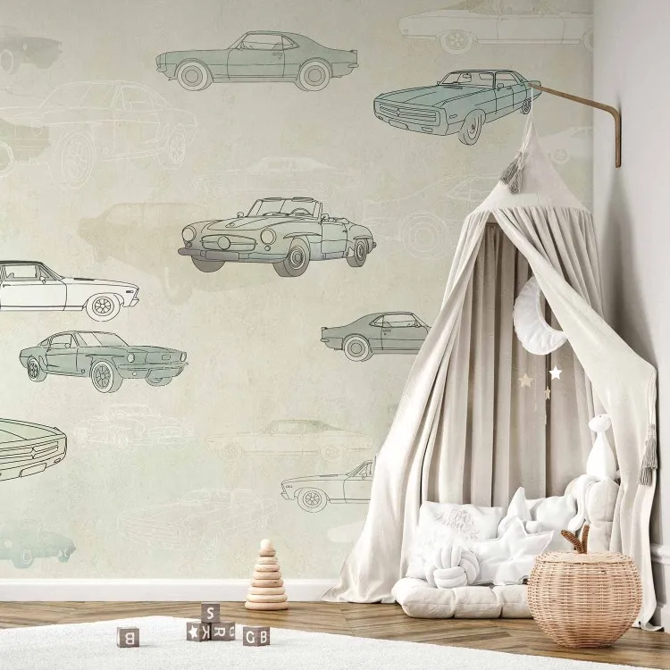 Automobiles - croquis et dessins de voitures en tons neutres