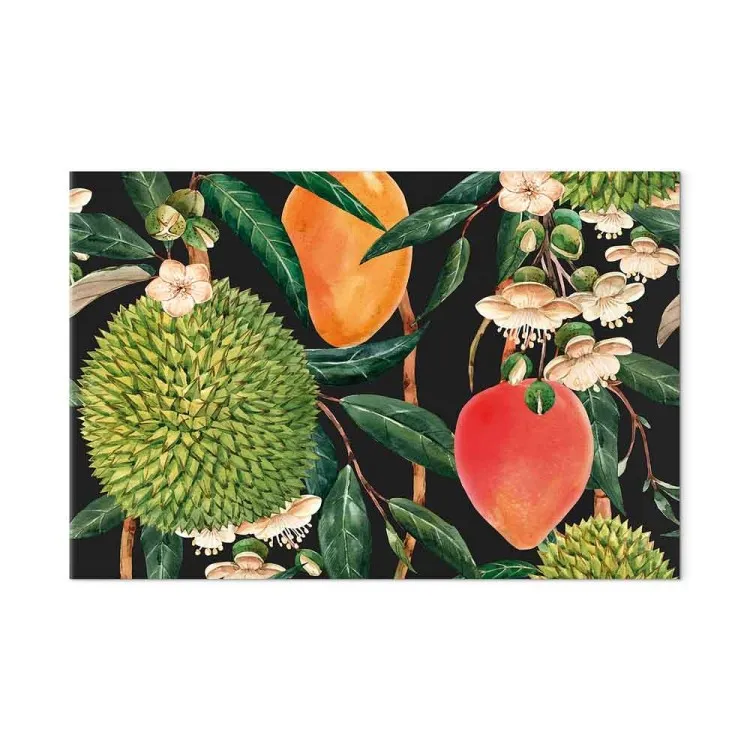 Fruits exotiques (1 partie) - plantes tropicales sur fond noir