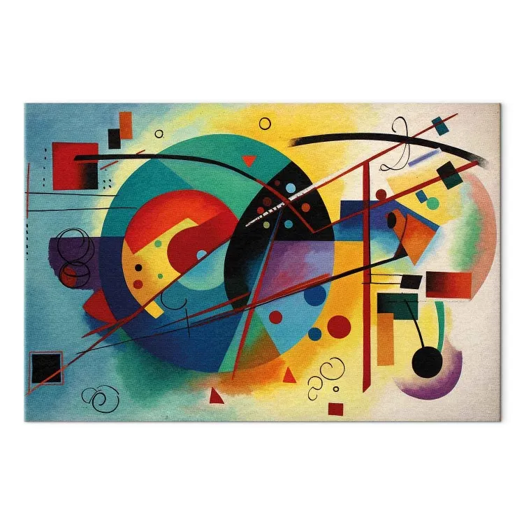 Abstraction colorée - une composition inspirée du travail de Kandinsky