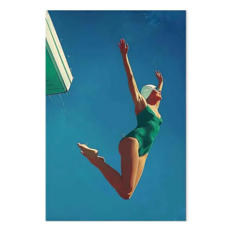 Euphorie du ciel - Femme sautant d'un trampoline contre le ciel