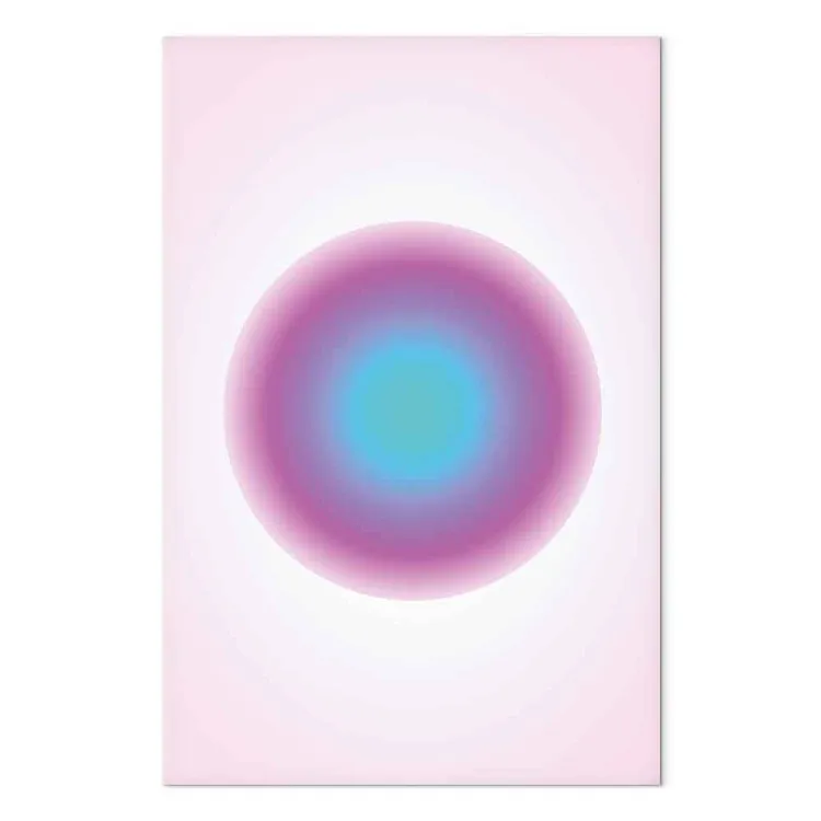 Pulsation colorée - dégradé abstrait en cercle rose et bleu