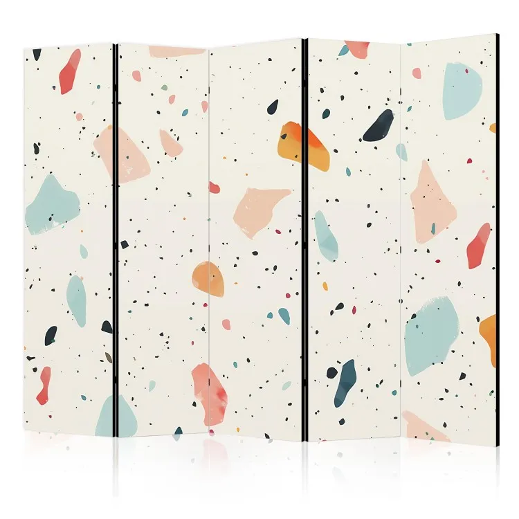 Taches rétro - terrazzo de style vintage sur fond clair