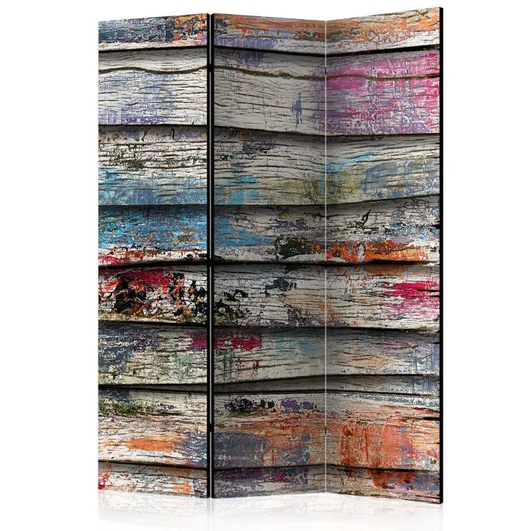 Bois coloré - texture de planches en bois avec taches colorées